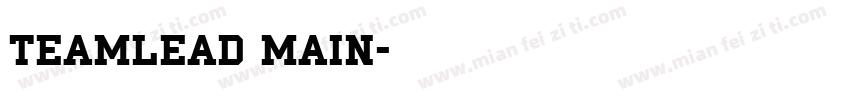 TEAMLEAD MAIN字体转换